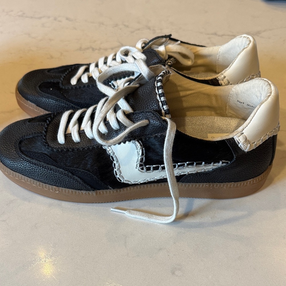 Dolce Vita Black and White Sneakers